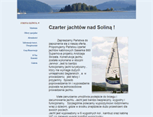 Tablet Screenshot of czarter-solina.pl